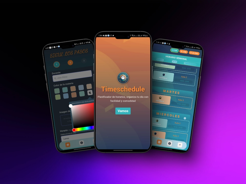 TimeSchedule app: horario móvil offline PWA
